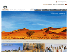 Tablet Screenshot of namibia-tours-safaris.com